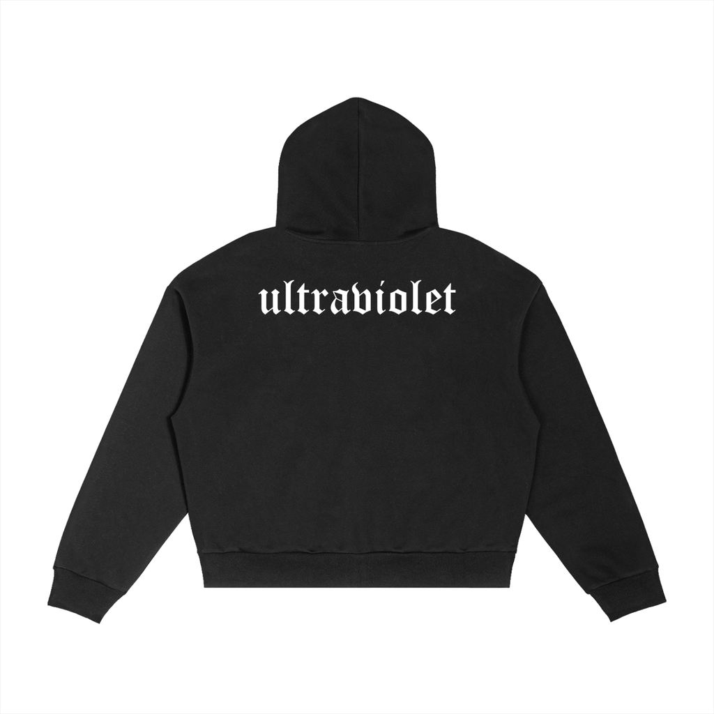 UV Plaid Boxy Hoodie